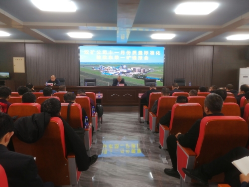 11月22日，，，，，，，公司安全生产标准化管理体系验收组到东荣一矿检查验收